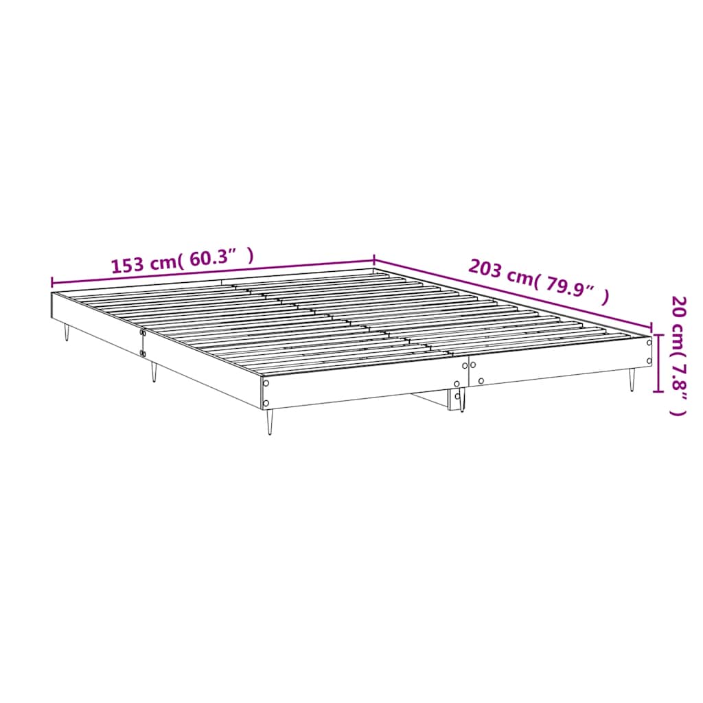 Giroletto Bianco Lucido 150x200 cm in Legno Multistrato | homemem39