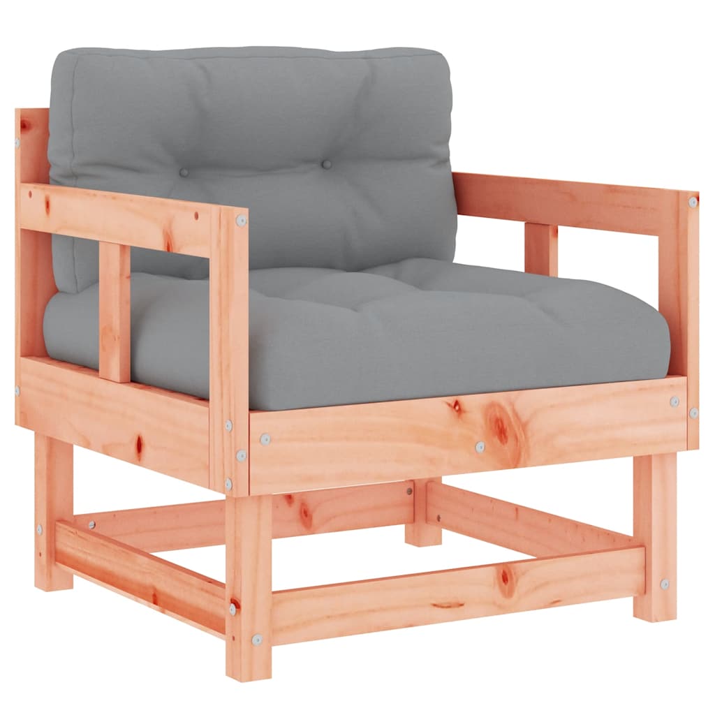 Sedie da Giardino con Cuscini 2 pz in Legno Massello di Douglas | homemem39