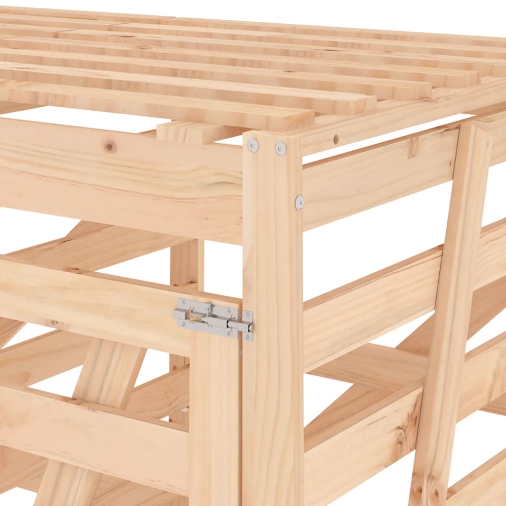 Copribidone Triplo in Legno Massello di Pino - homemem39