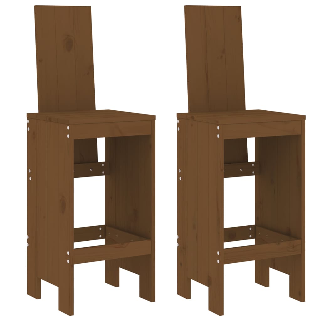 Set Bar da Giardino 3 pz ambra in Legno Massello di Pino | homemem39