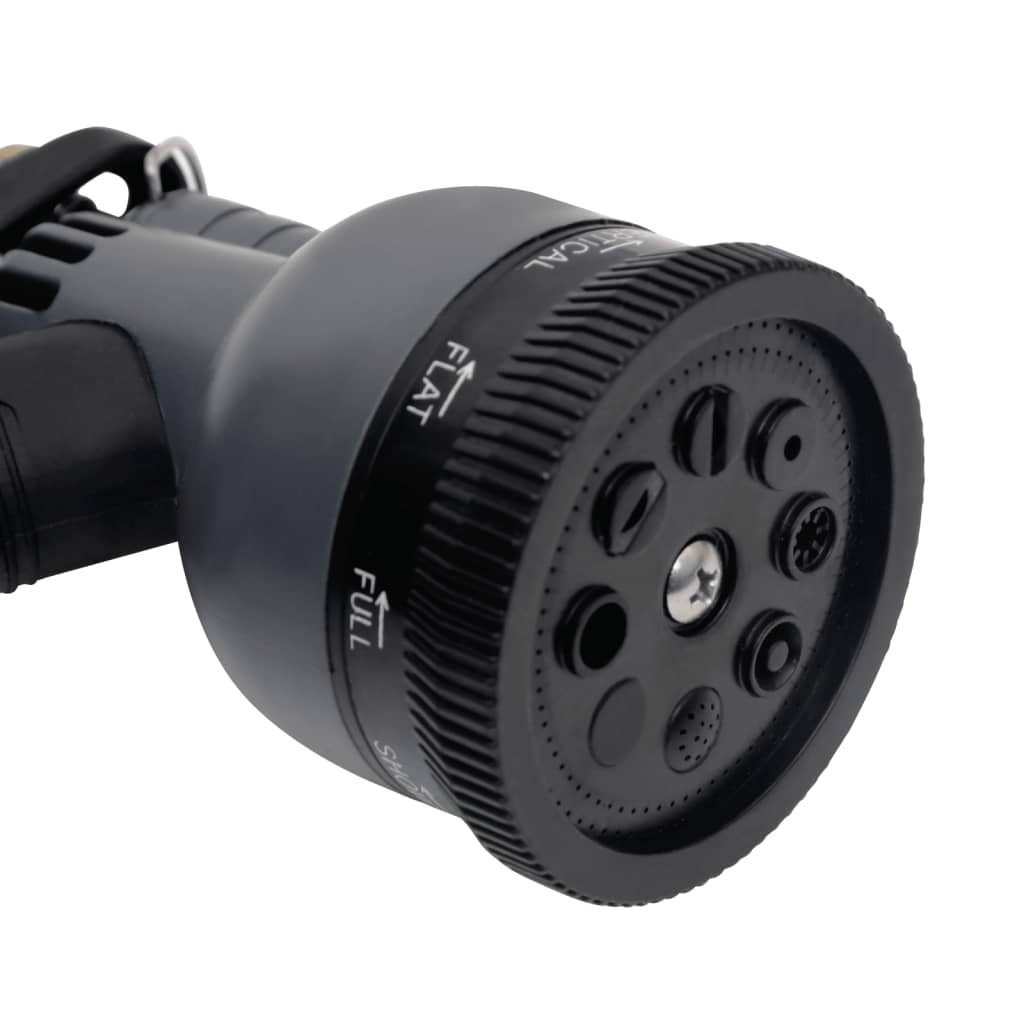 Tubo da Giardino con Ugello Spray Argento 0,6" 15 m in Acciaio - homemem39