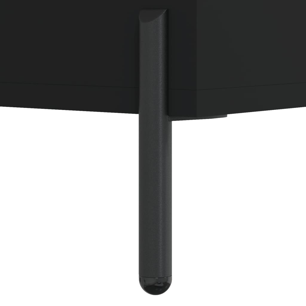 Credenza Nero 34,5x34x90 cm in Legno Multistrato | homemem39