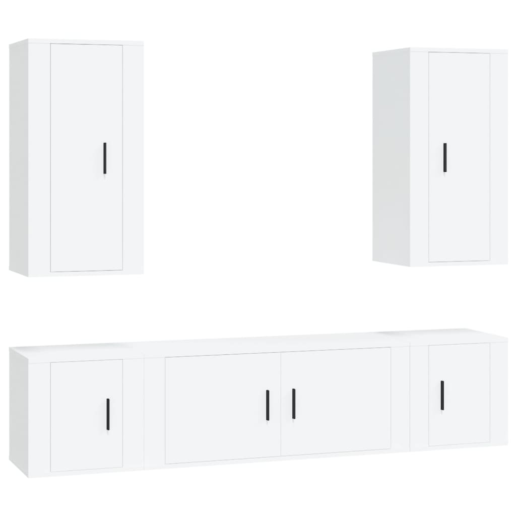 Set di Mobili Porta TV 5 pz in legno multistrato