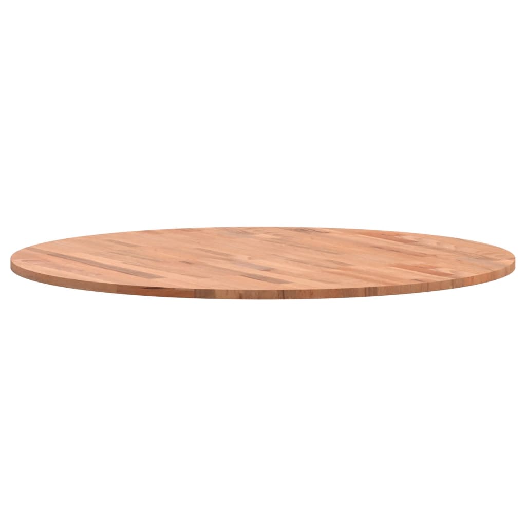 Piano per Tavolo Ø80x1,5 cm Rotondo in Legno Massello di Faggio | homemem39