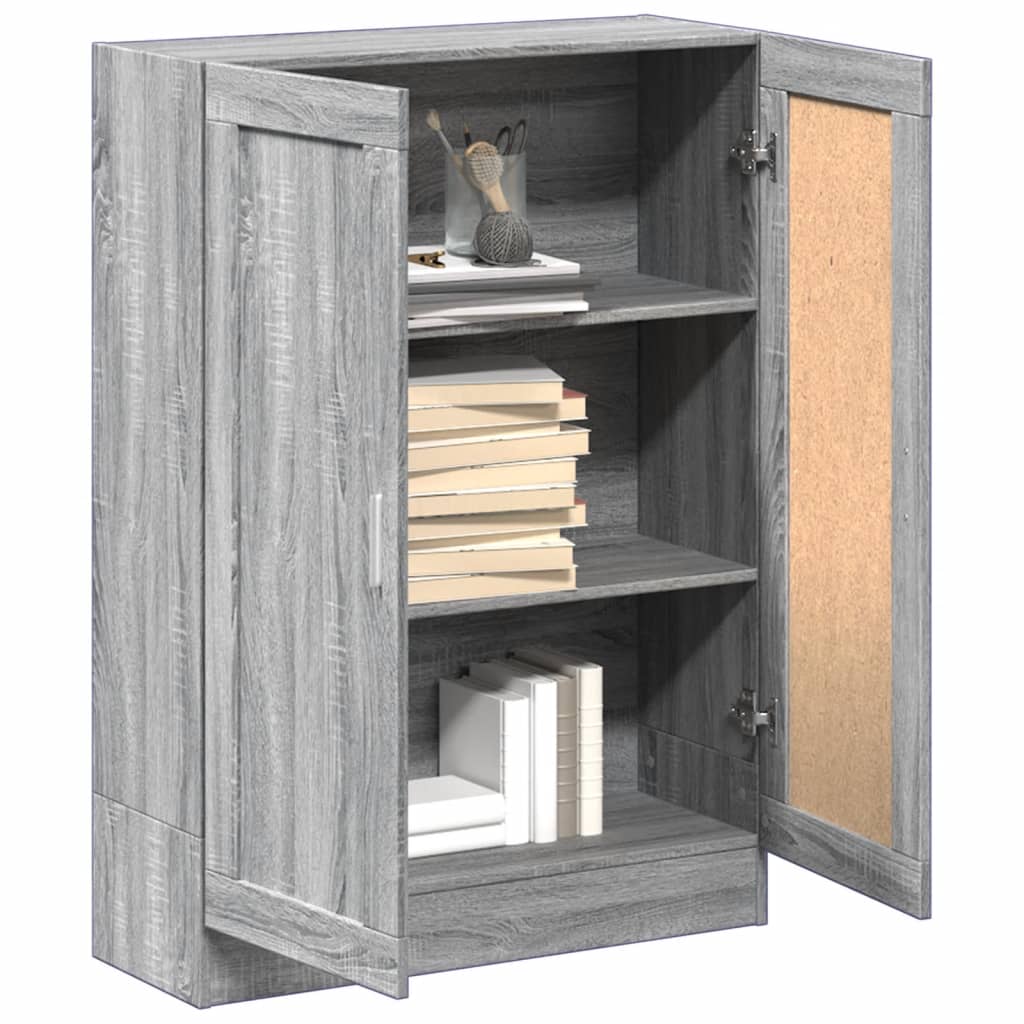 Libreria Grigio Sonoma 82,5x30,5x115 cm in Legno Multistrato | homemem39