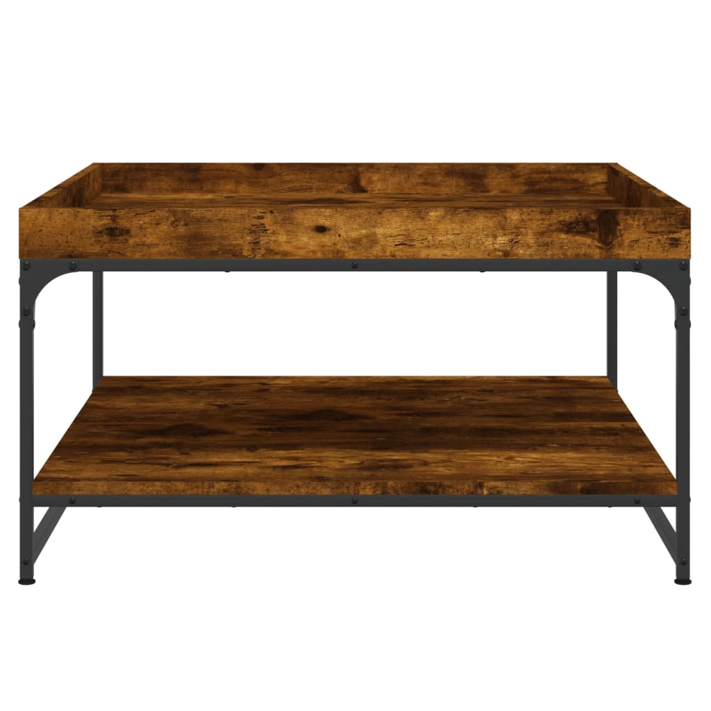 Tavolino 80x80x45 cm in legno multistrato e Ferro
