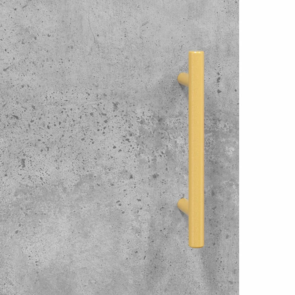 Mobile a Parete Grigio Cemento 69,5x34x90 cm Legno Multistrato | homemem39