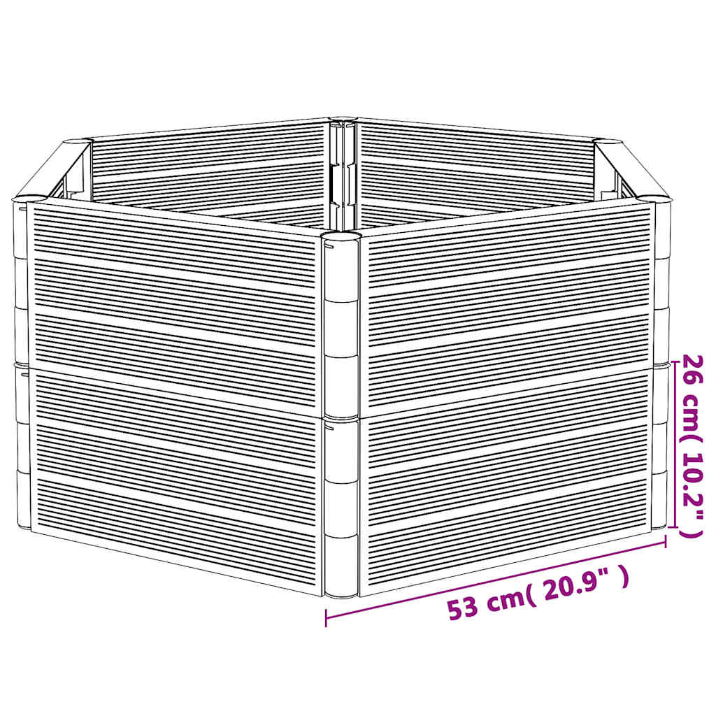Fioriere da Giardino 2 pz Antracite in PP | homemem39