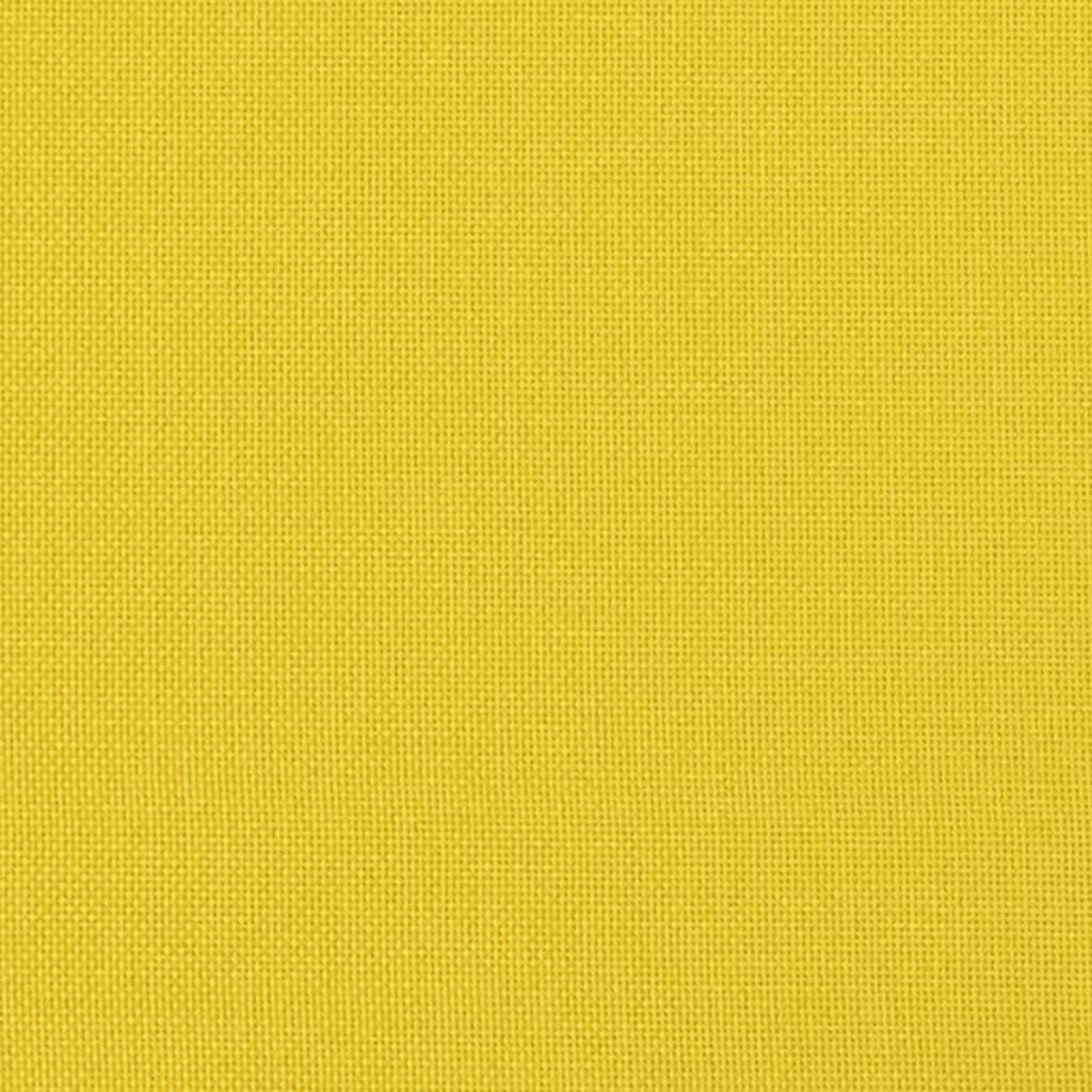 Set di Divani 4 pz con Cuscini Giallo Chiaro in Tessuto | homemem39