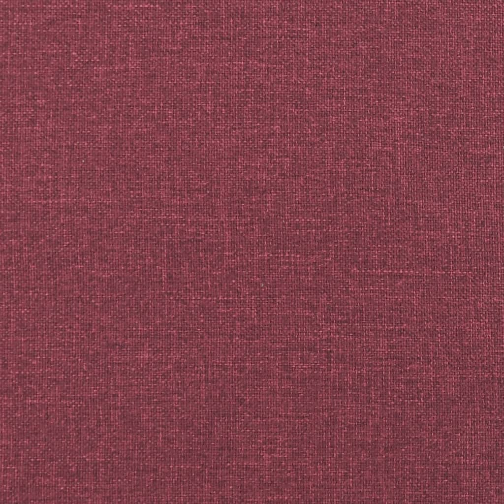 Set di Divani 4 pz con Cuscini Rosso Vino in Tessuto | homemem39