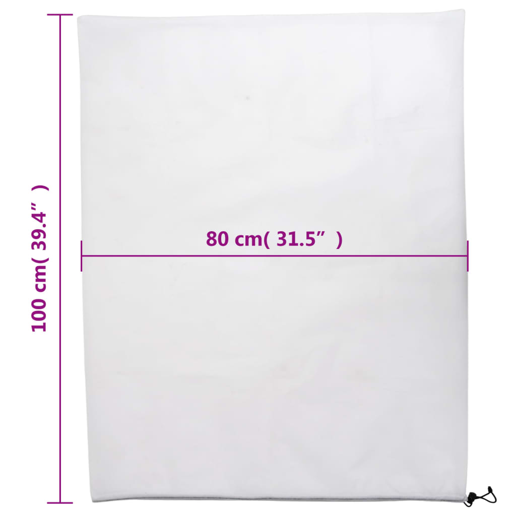 Coperture con Coulisse per Piante 8pz 70 g/m² 0,8x1 m - homemem39