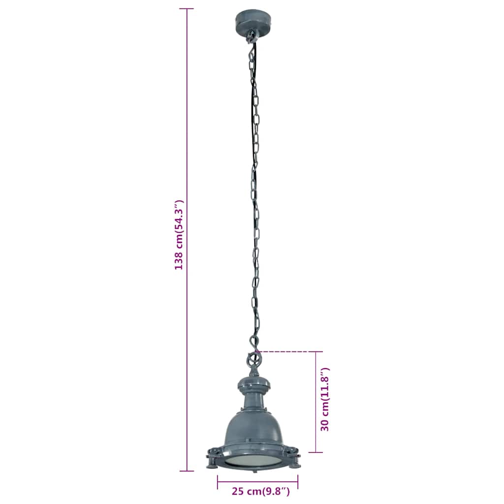 Illuminazione a Sospensione 25x25x138 cm in Alluminio - homemem39