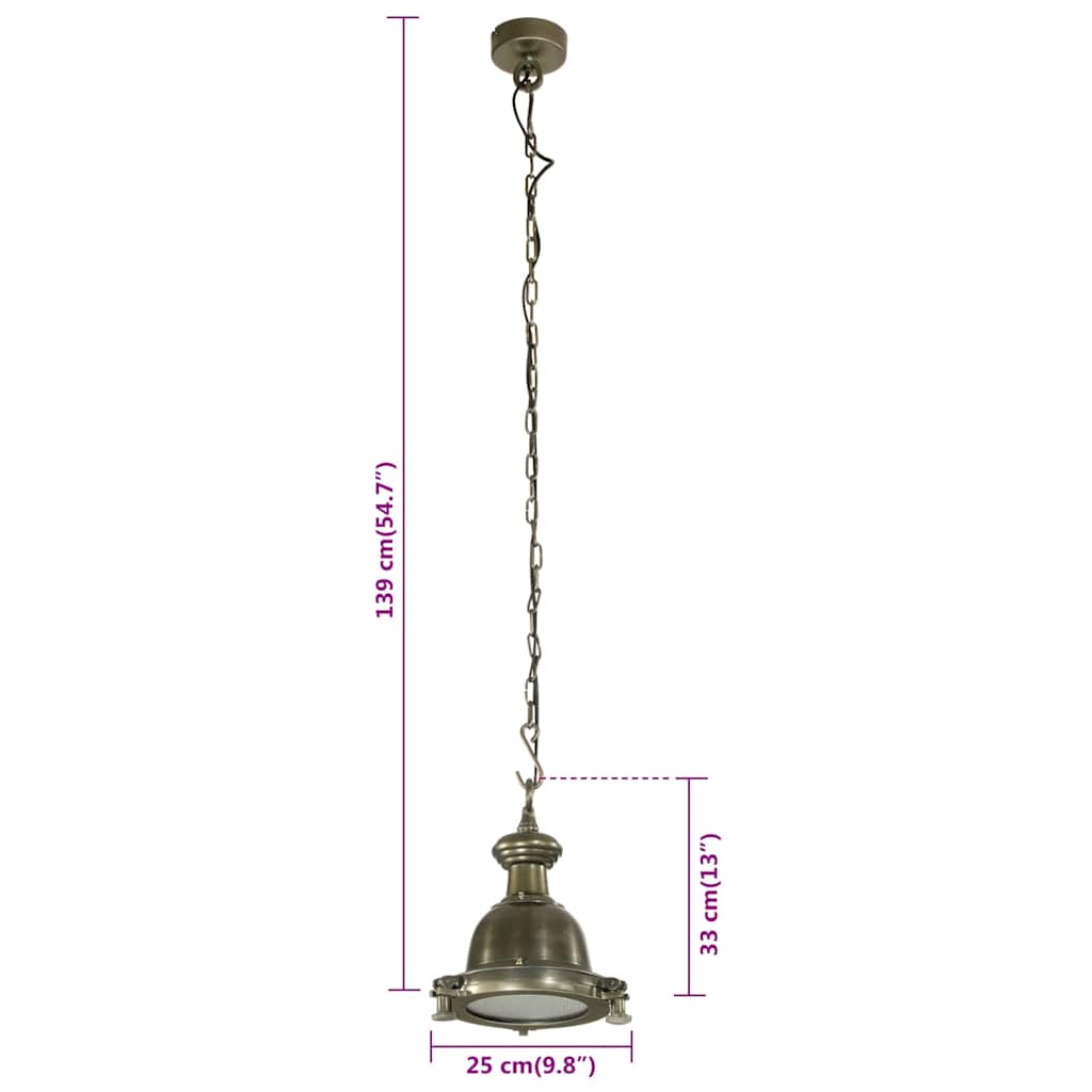 Illuminazione a Sospensione 25x25x139 cm in Alluminio | homemem39