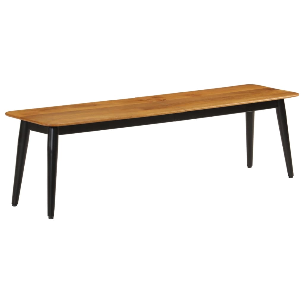 Panca 160x40x45 cm in Legno Massello di Mango e Ferro | homemem39