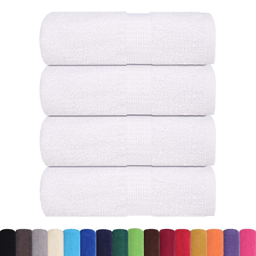 Asciugamani per ospiti FROGN 4 pz Bianco 30x50 cm 360 g/m² | homemem39