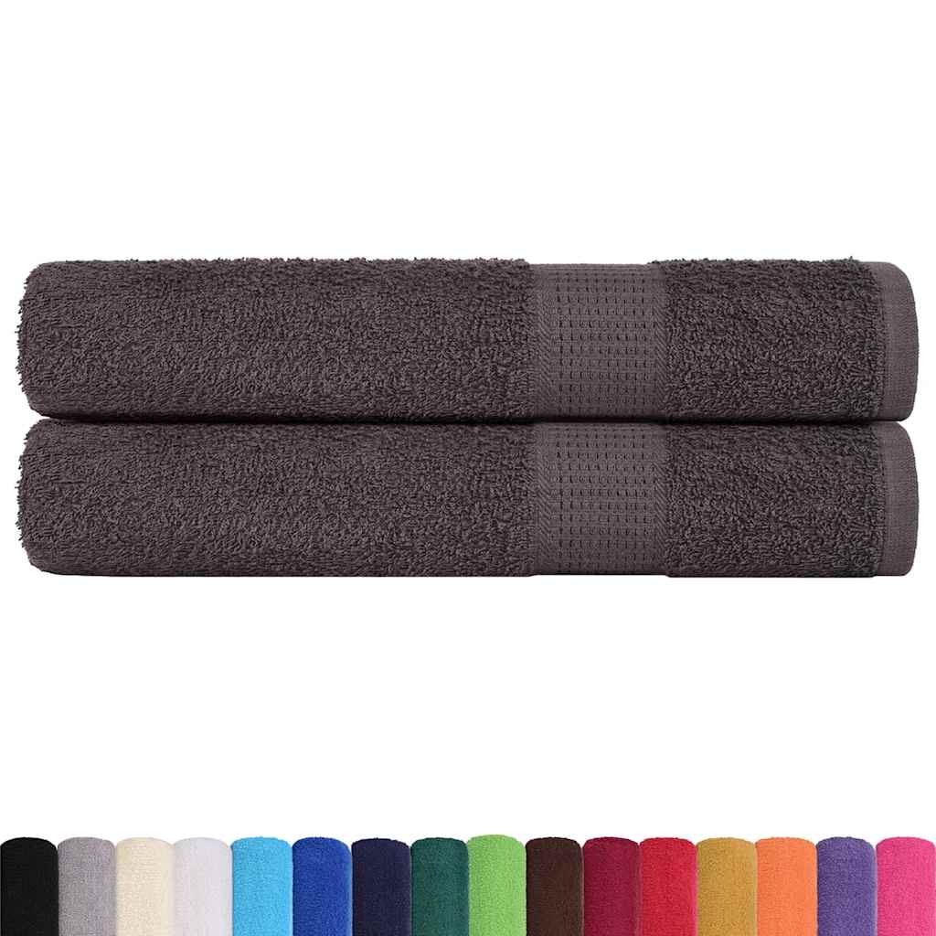Asciugamani per sauna FROGN 2 pz Antracite 80x200 cm 360 g/m² | homemem39