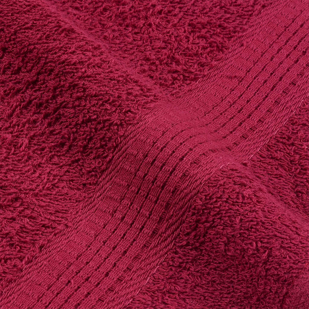 Asciugamani Doccia 2 pz Bordeaux 70x140 cm 360 g/m² 100% Cotone - homemem39