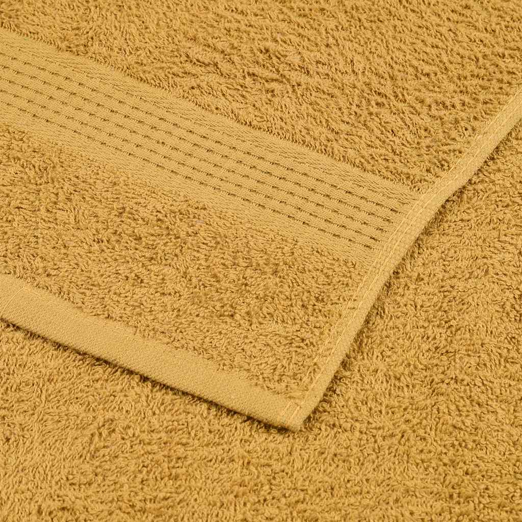 Asciugamani da bagno 2 pz FROGN Oro 30x30 cm 100% Cotone - homemem39