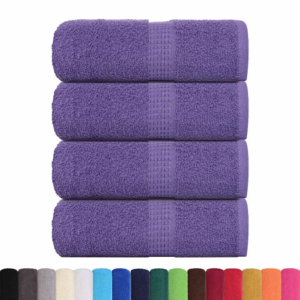 Asciugamani per ospiti FROGN 4 pz Viola 30x50 cm 360 g/m²