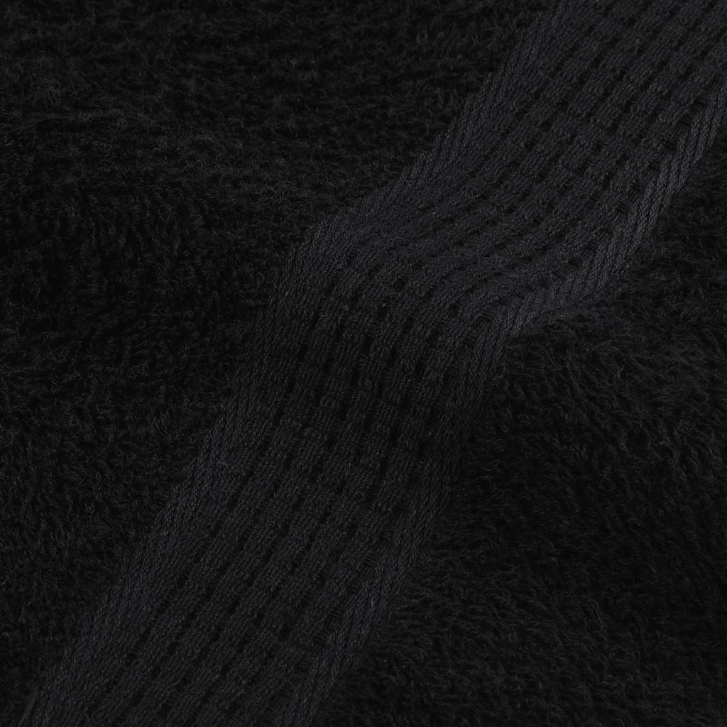 Asciugamani FROGN 4 pz Nero 50x100 cm 360 g/m²