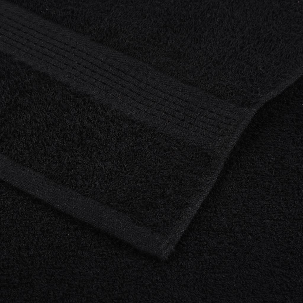 Asciugamani da bagno FROGN 4 pz Nero 100x150 cm 360 g/m² | homemem39