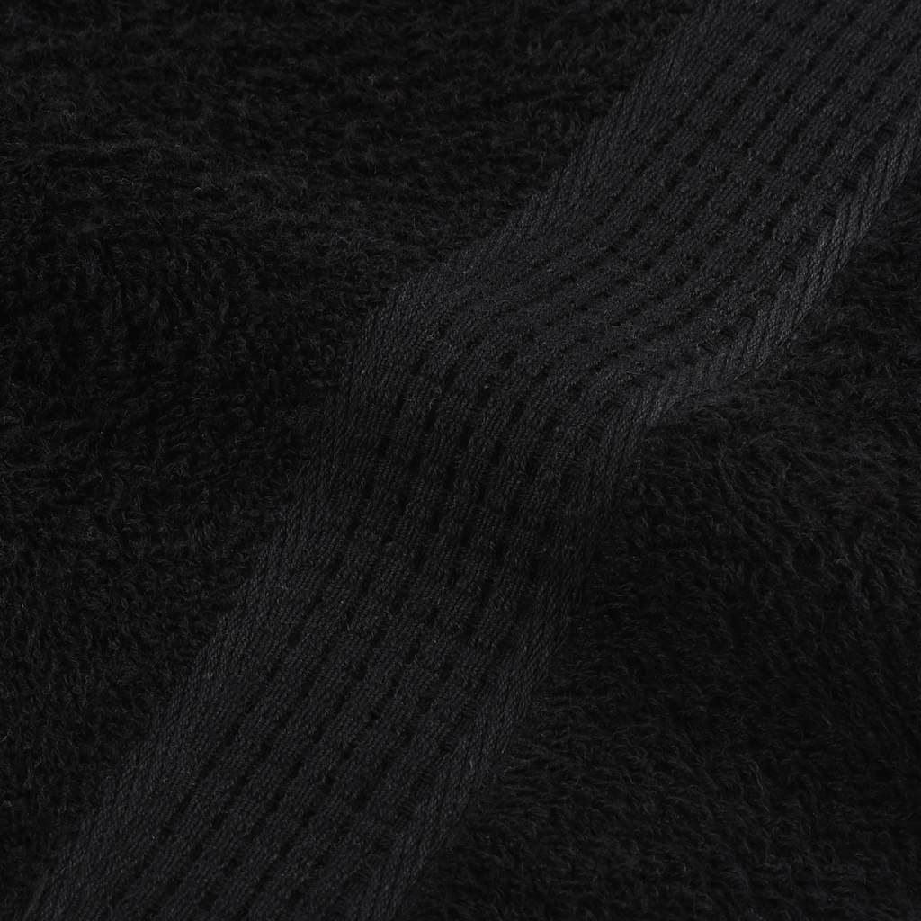 Asciugamani FROGN 10 pz Nero 100x200 cm 360 g/m² | homemem39