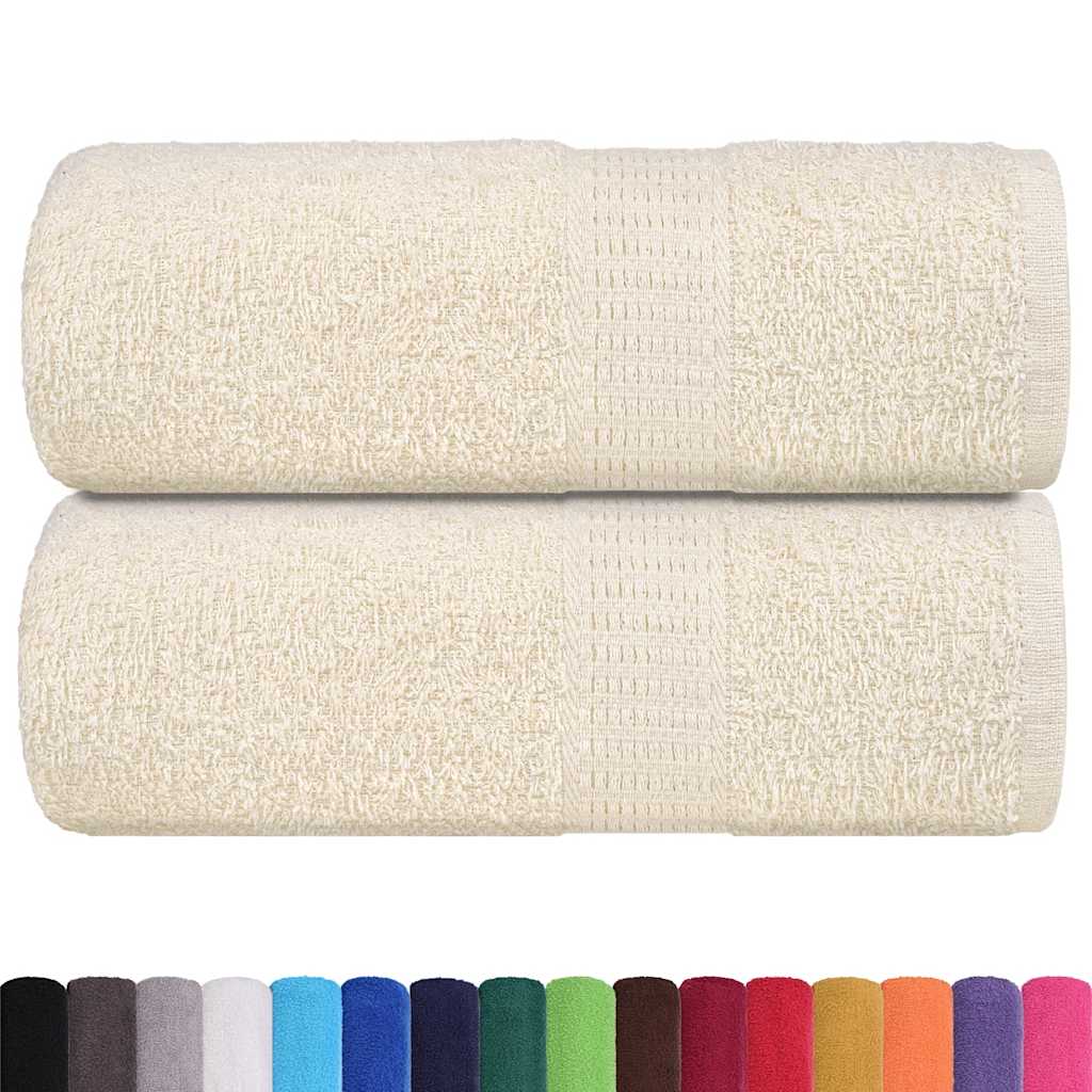 Asciugamani FROGN 2 pz Crema 30x30 cm 360 g/m² | homemem39