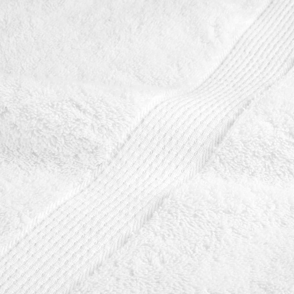 Asciugamani da doccia premium SOLUND 10 pz bianchi 70x140 cm | homemem39