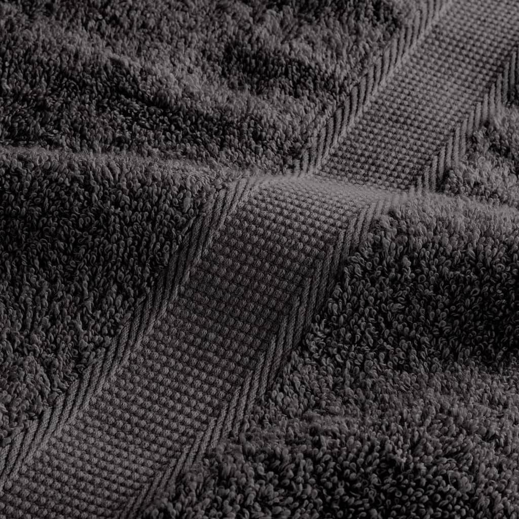 Asciugamani Bagno SOLUND 25 pz Antracite 100x150cm 600gsm - homemem39