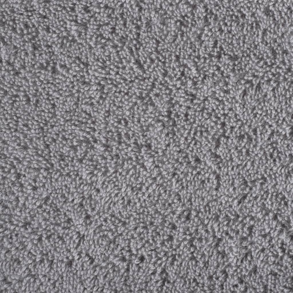 Asciugamani Premium SOLUND 10 pz Grigio 30x30 cm 600 g/m² | homemem39