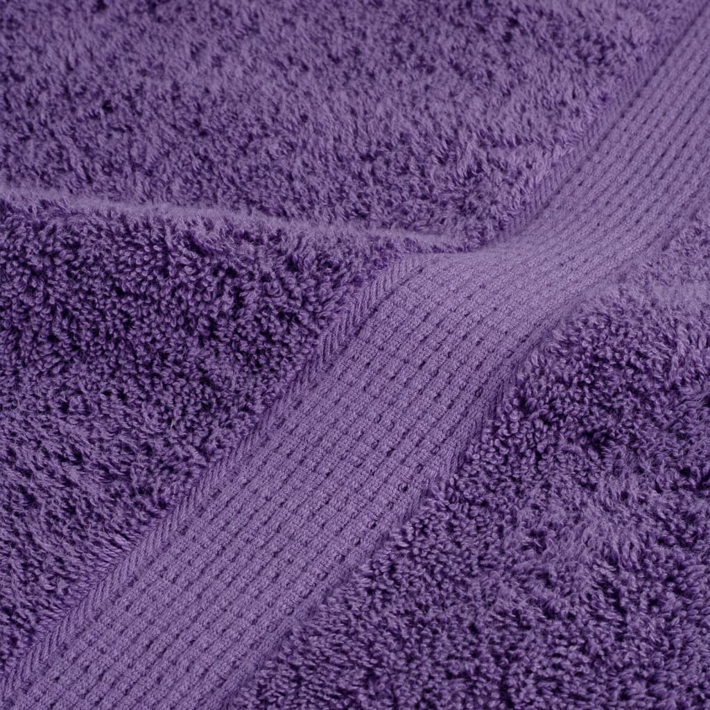 Asciugamani Premium SOLUND 10 pz Viola 50x100 cm 600 g/m² | homemem39