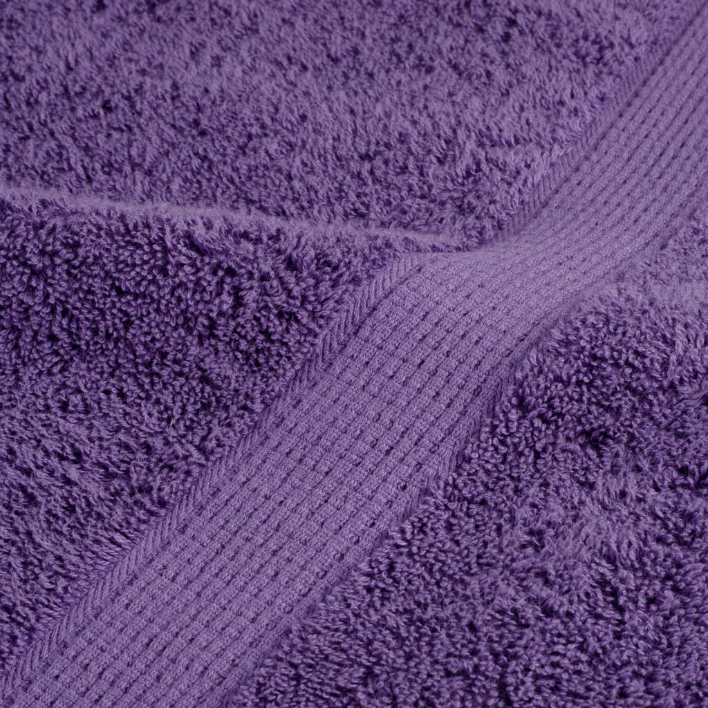 Asciugamani per Sauna SOLUND 2 pz Viola 80x200 cm 600 g/m²