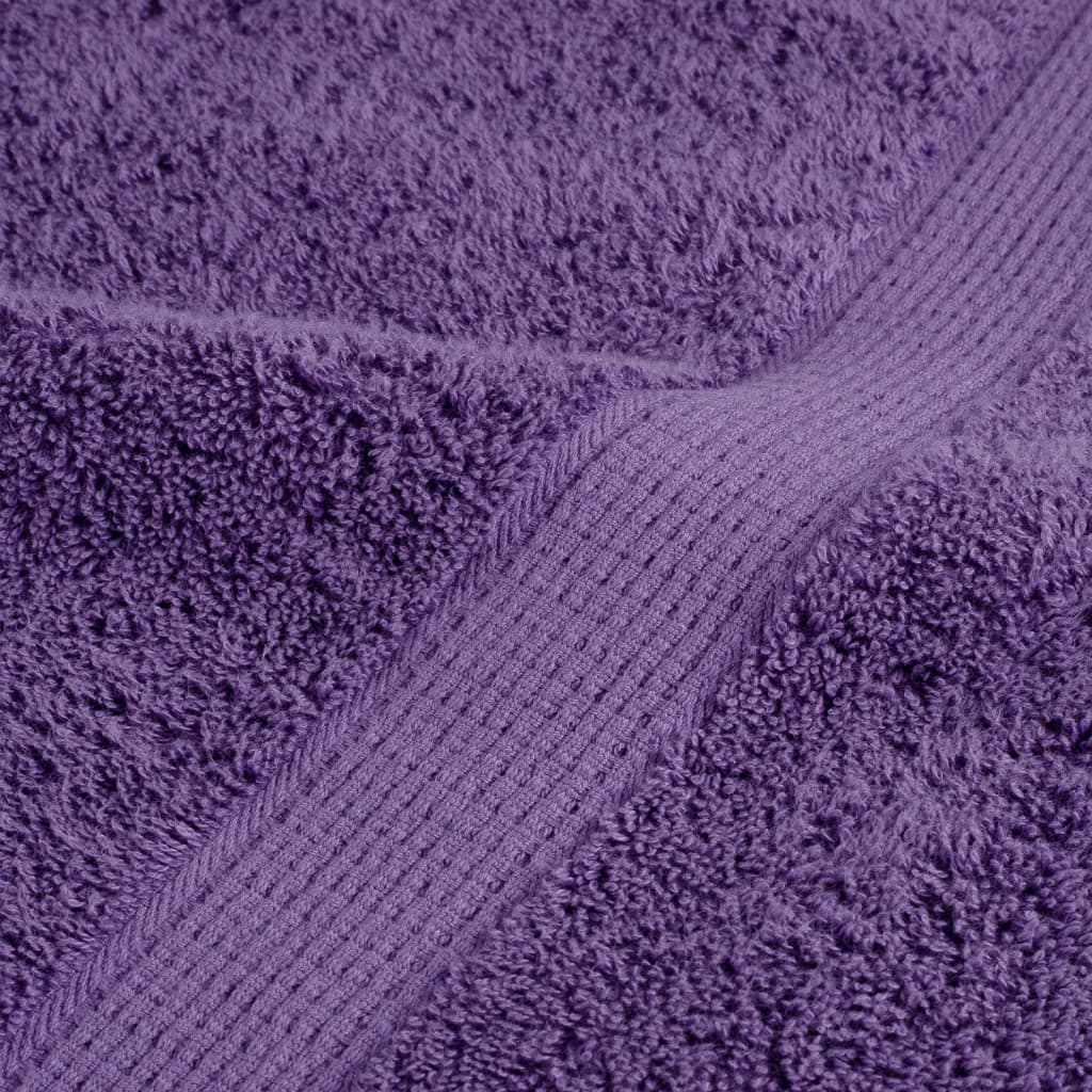 Asciugamani per Sauna SOLUND 10 pz Viola 80x200cm 600 g/m² | homemem39