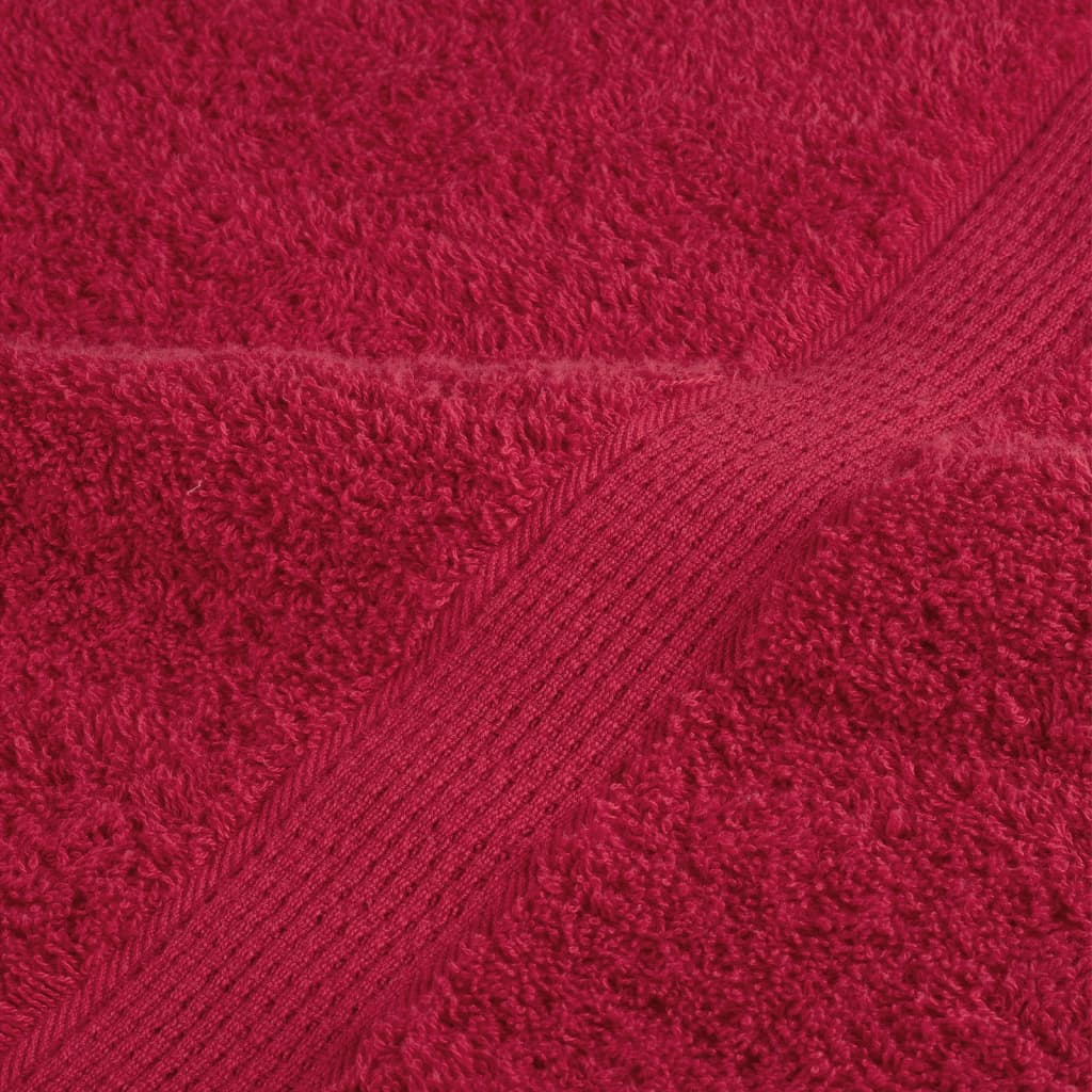 Asciugamani da bagno Premium SOLUND 10 pz Rosso 100x150 cm | homemem39