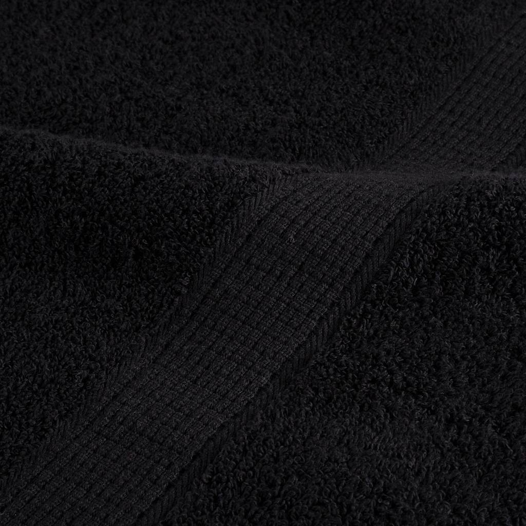 Asciugamani Premium SOLUND 4 pz Nero 30x30 cm 600 g/m² | homemem39