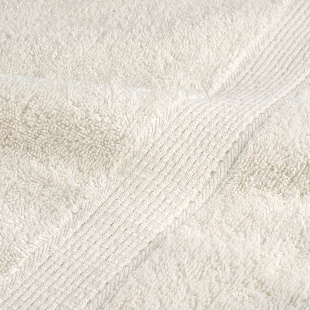Asciugamani per Ospiti SOLUND 2 pz Crema 30x50 cm 600 g/m² | homemem39