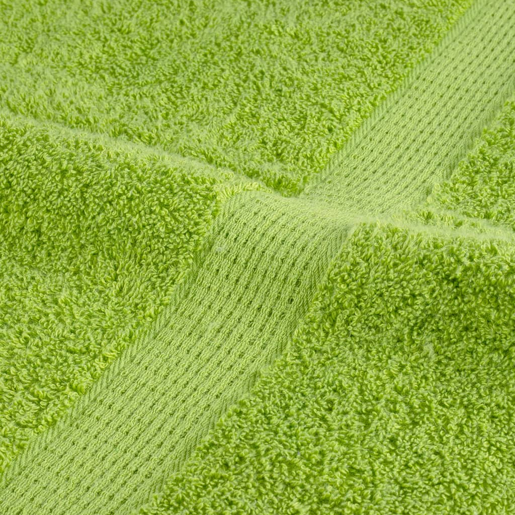 Asciugamani Premium SOLUND 4 pz Verde Mela 30x30 cm 600 g/m²
