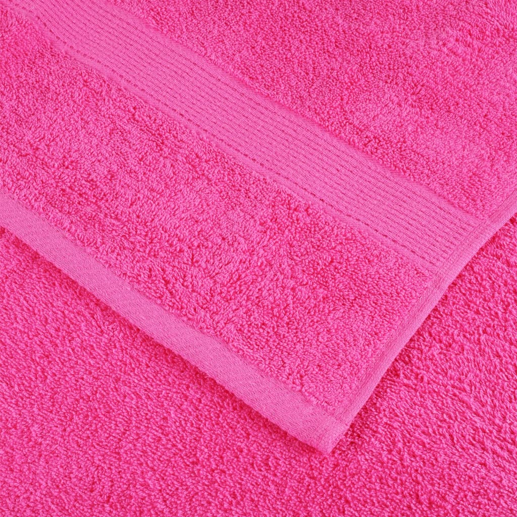 Asciugamani per Ospiti SOLUND 4 pz Rosa 30x50 cm 600 gsm - homemem39