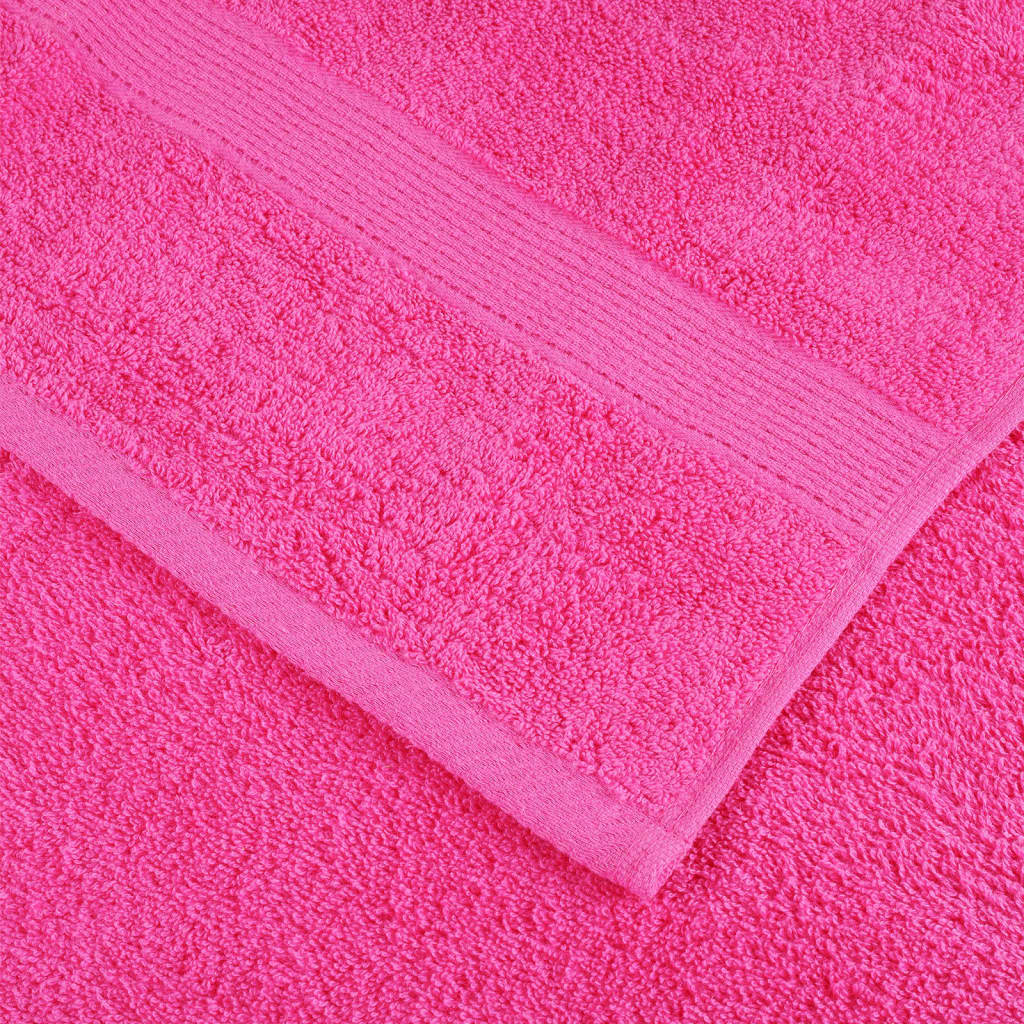 Asciugamani da Doccia SOLUND 10 pz Rosa 70x140 cm 600 g/m² | homemem39