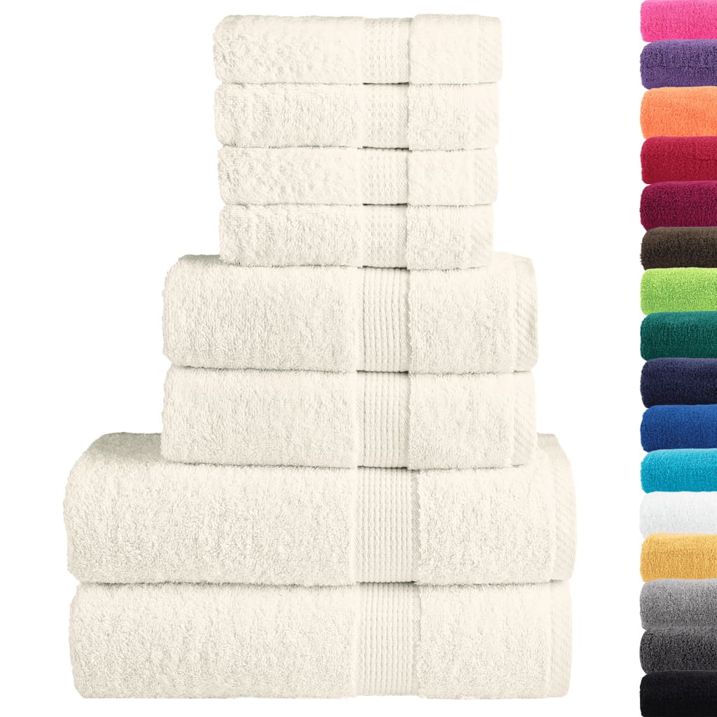 Set ASciugamani SOLUND 8 pz Crema 600 gsm | homemem39