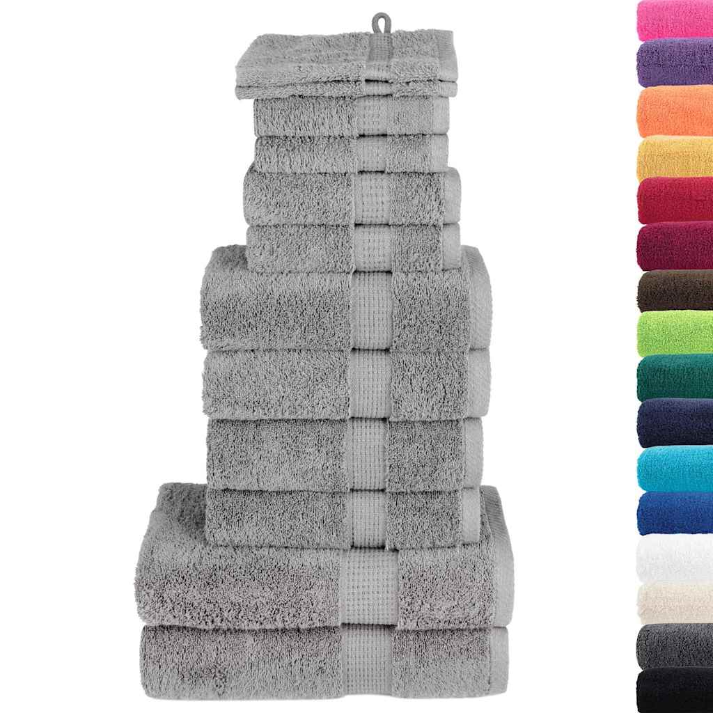 Set ASciugamani SOLUND 12 pz Grigio 600 gsm | homemem39