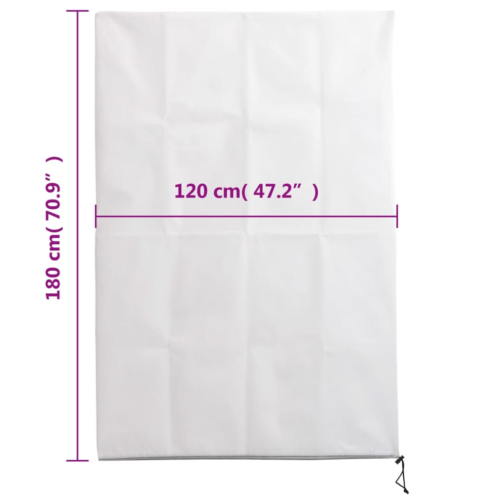 Coperture con Cerniera per Piante 2pz 70 g/m² 1,2x1,8 m | homemem39