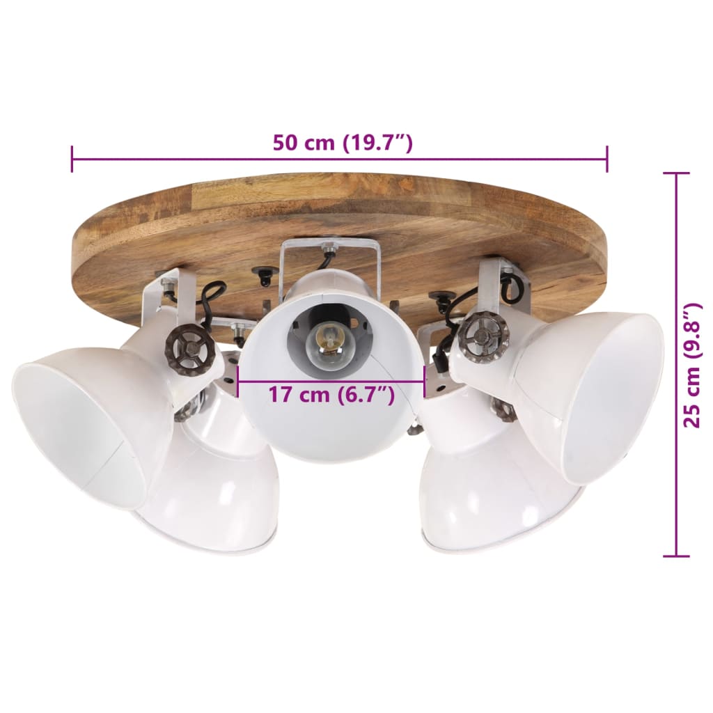 Lampada da Soffitto 25 W Bianca 50x50x25 cm E27 | homemem39