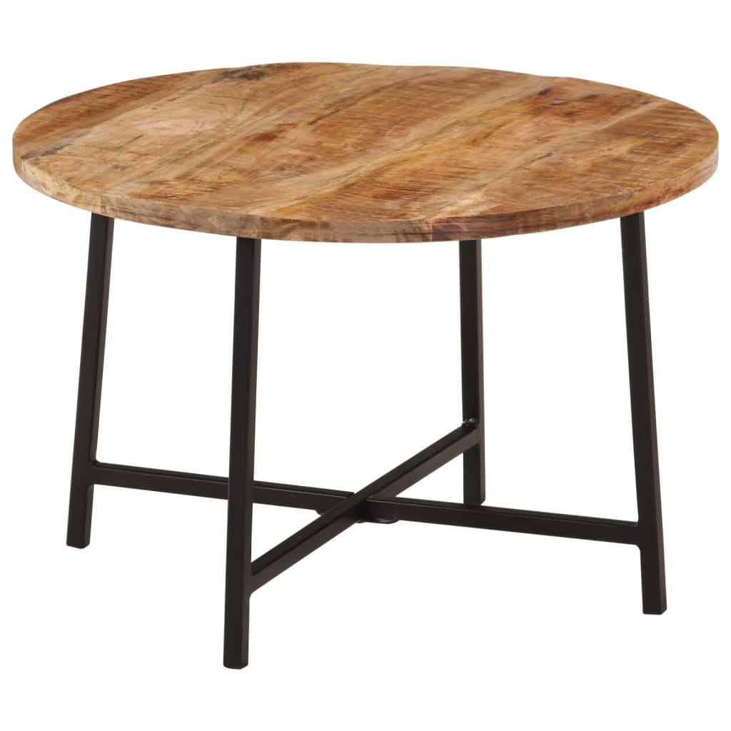 Tavolino da Salotto 54x54x35 cm Legno Massello Mango e Ferro | homemem39