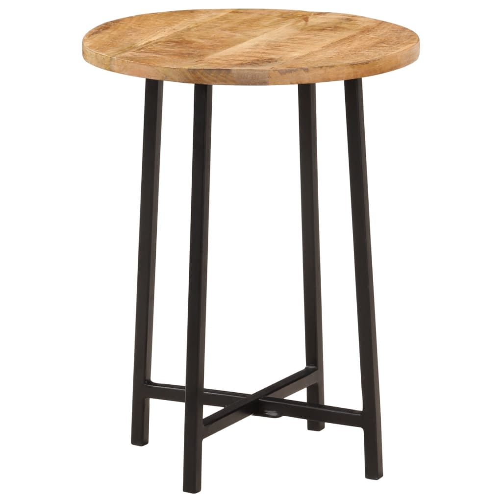 Tavolino da Salotto 35x35x45 cm Legno Massello Mango e Ferro | homemem39