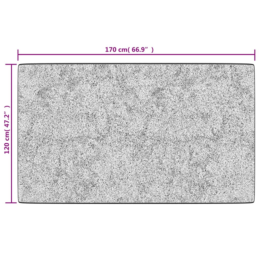 Tappeto Lavabile Nero e Bianco 120x170 cm | homemem39