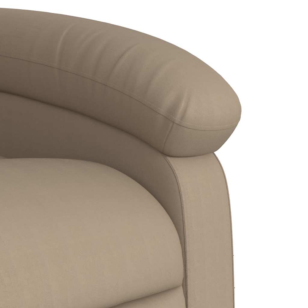 Poltrona Alzapersona Reclinabile Cappuccino in Similpelle | homemem39