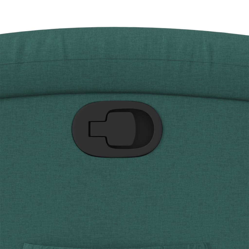 Poltrona Alzapersona Reclinabile Verde Scuro in Tessuto - homemem39