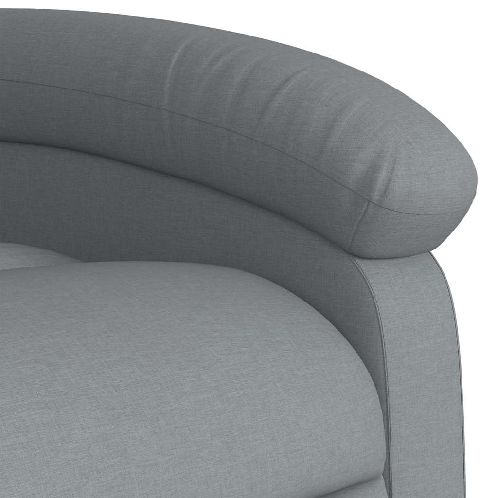 Poltrona Reclinante Alzapersona Elettrica Grigio Chiaro Tessuto | homemem39