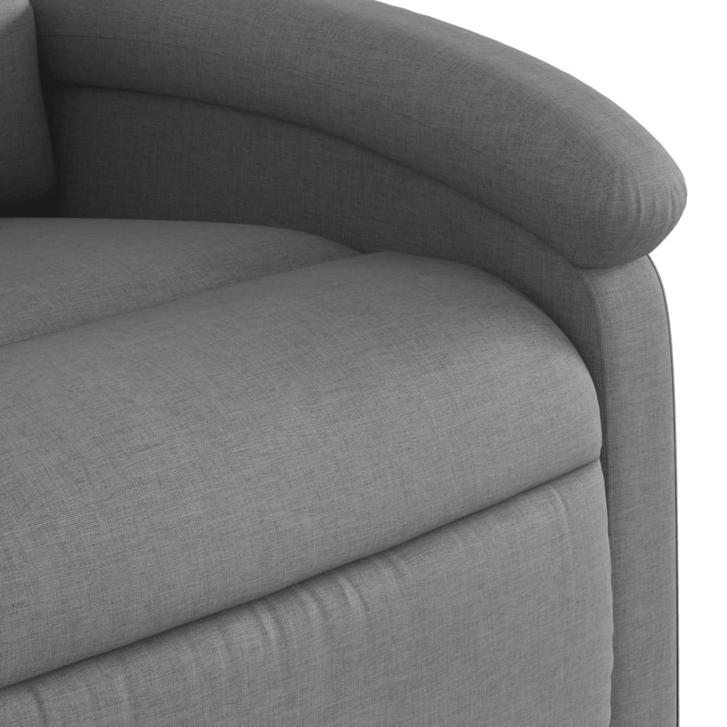 Poltrona Alzapersona Massaggi Reclinabile Grigio Scuro Tessuto | homemem39